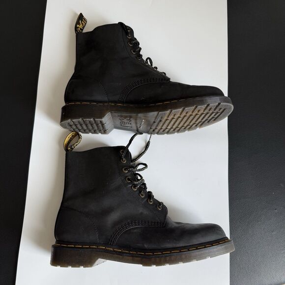 Dr. Martens 1460 Pascal Black Leather Boots 8-Eye Hiker Laces Men US 11 main image 7